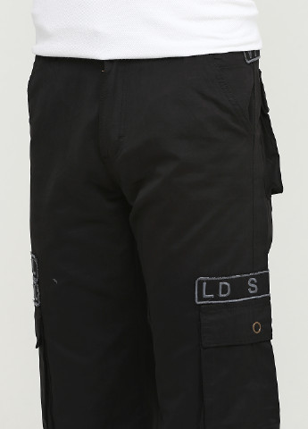 Черные кэжуал демисезонные прямые брюки Vip Bonis