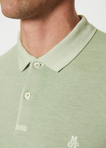 Мятная футболка-поло для мужчин Marc O'Polo однотонная