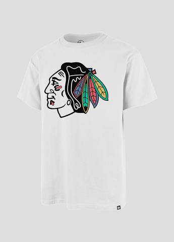 Белая футболка 47 Brand CHICAGO BLACKHAWKS