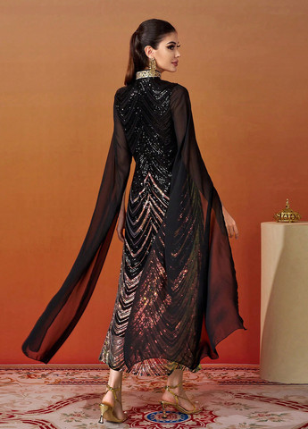 Чорна кежуал сукня а-силует SHEIN однотонна