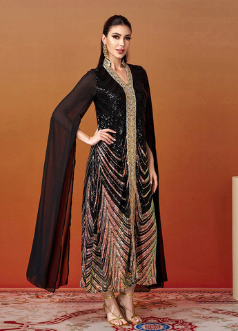 Чорна кежуал сукня а-силует SHEIN однотонна