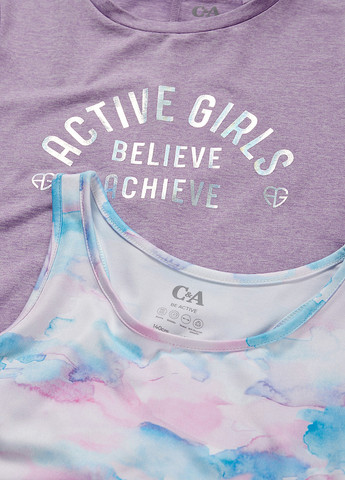 Комбинированный летний комплект (майка, футболка) C&A