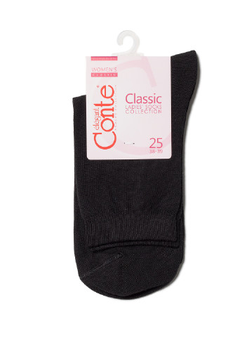 Шкарпетки жін. бавовняні, р.27, 000 чорний Conte ce classic 7с-22сп (229960769)