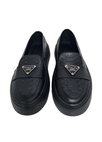 G-Aira Туфлі лофери чорний з натуральна шкіра, україна — демісезон (304153107)