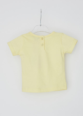Желтая летняя футболка с коротким рукавом Marasil