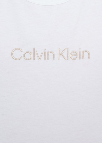 Белая футболка с коротким рукавом Calvin Klein