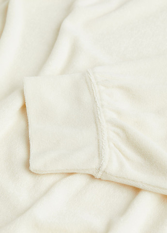 Молочний світшот H&M однотонний без декору (257978994)