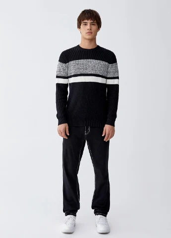 Чорний демісезонний джемпер джемпер Pull & Bear