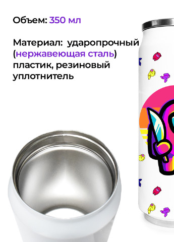 Термобанка Амонг Ас Червоний (Among Us Red) (31091-2406) термокружка MobiPrint (218988321)