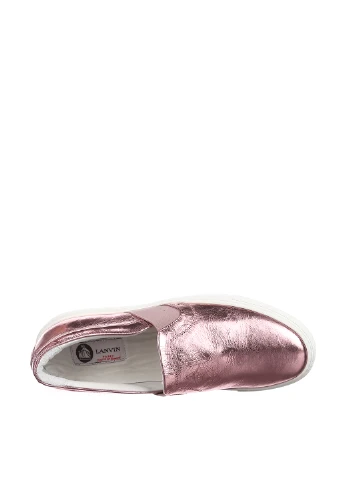 Розовые слипоны Lanvin однотонные