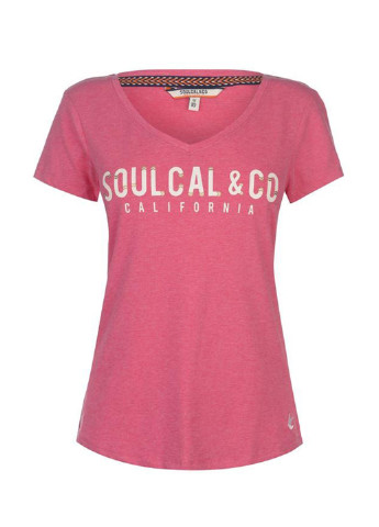 Рожева літня футболка Soulcal & Co