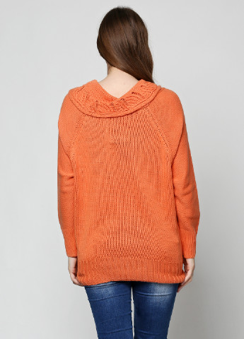 Оранжевый демисезонный свитер хомут Olsen