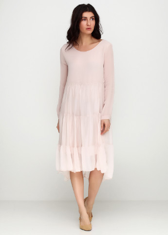 Рожева кежуал платье Miho's однотонна
