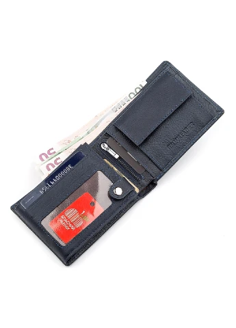 Чоловічий шкіряний гаманець 12х9х3 см st leather (252133458)
