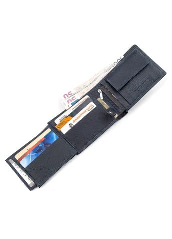 Чоловічий шкіряний гаманець 12х9х3 см st leather (252133458)
