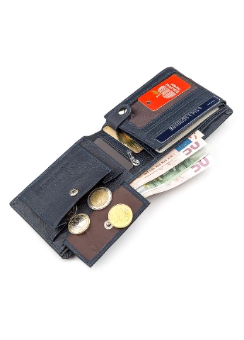 Чоловічий шкіряний гаманець 12х9х3 см st leather (252133458)