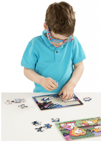 Набір для творчості Melissa & Doug 3D пазли-розмальовки Сафарі / Океан (MD8823) Melissa&Doug (202365083)