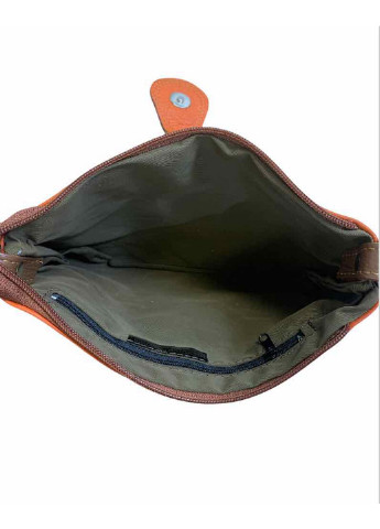 Сумка Italian Bags однотонная оранжевая кэжуал