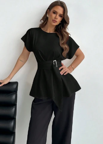 Чорна блуза SHEIN