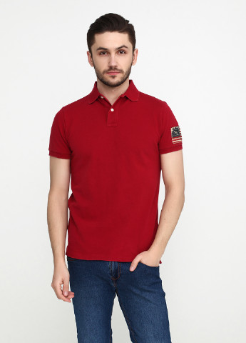 Бордовая футболка-поло для мужчин Ralph Lauren