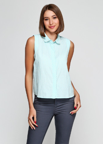 Світло-блакитна літня блуза Vero Moda