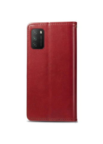 Шкіряний чохол книжка Gallant (PU) для Xiaomi Poco M3 Червоний (is_00000043580_3) Getman (250499995)