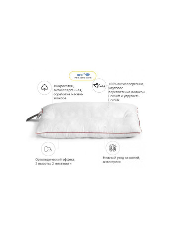 Подушка ортопедическая DeLuxe Eco-Soft Jojo 566 50х70 см (2200000625175) Mirson (254082382)