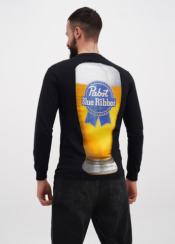 Лонгслів Ripple Junction малюнок чорний кежуали бавовна