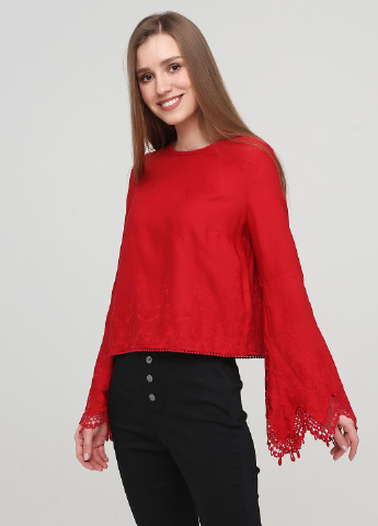 Темно-червона демісезонна блуза Only