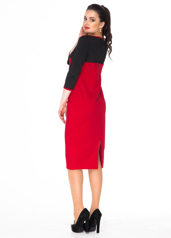 Красное кэжуал платье Alpama