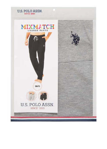 Серые домашние демисезонные брюки U.S. Polo Assn.