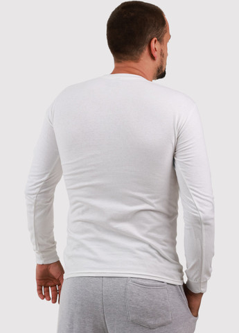 Белый демисезонный кэжуал лонгслив Blue 84 с рисунком