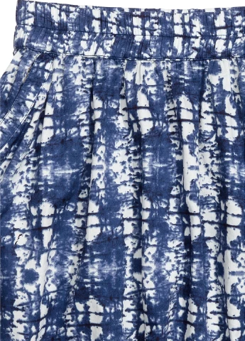 Синяя кэжуал юбка H&M а-силуэта (трапеция)