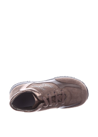 Бледно-коричневые демисезонные кроссовки Hogan Junior