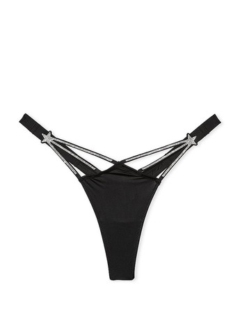 Черный демисезонный комплект (корсет, трусики) Victoria's Secret