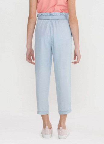 Голубые джинсовые, кэжуал летние укороченные брюки Piazza Italia