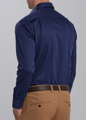Темно-синяя классическая рубашка Gant