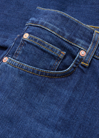 Синие демисезонные зауженные джинсы C&A