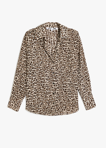 Цветная кэжуал рубашка леопардовый KOTON