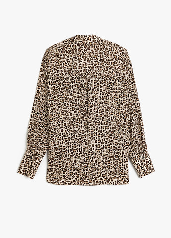 Цветная кэжуал рубашка леопардовый KOTON