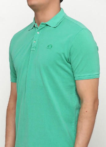 Зеленая футболка-поло для мужчин State of Art однотонная