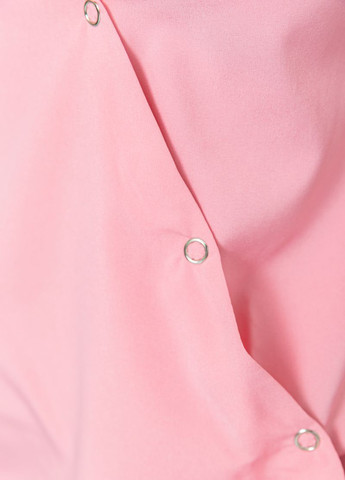 Світло-рожева демісезонна блуза на запах Ager