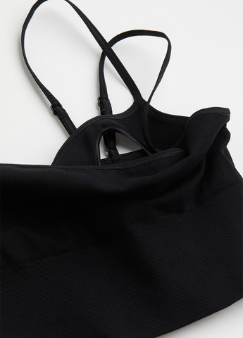 Чорний бюстгальтер для годуючих H&M без кісточок поліамід