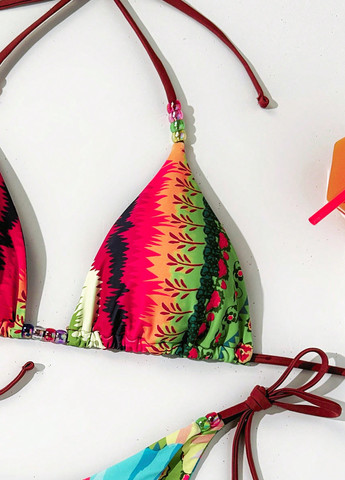 Комбінований літній купальник (ліф, трусики) роздільний, бікіні SHEIN