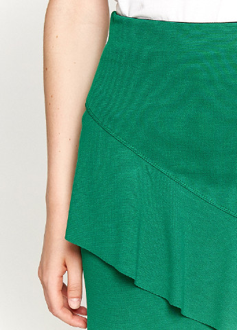Зеленая кэжуал однотонная юбка KOTON на запах