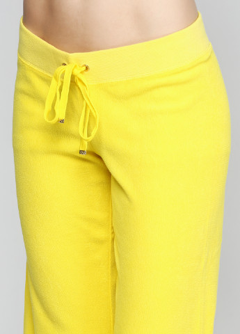 Желтые спортивные демисезонные клеш брюки Juicy Couture