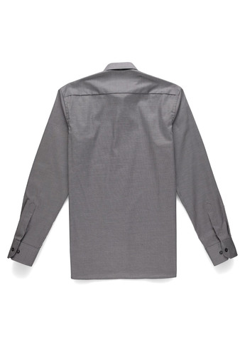 Серая классическая, кэжуал рубашка однотонная Eterna