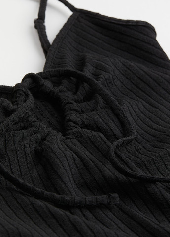 Черное кэжуал платье платье-майка H&M однотонное