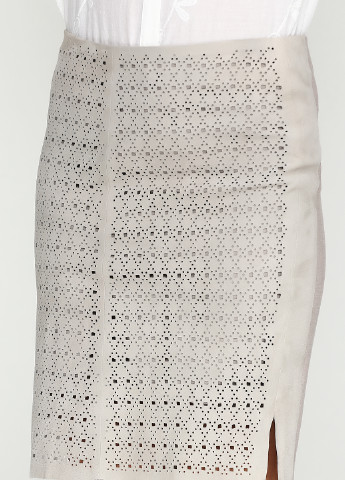 Серо-коричневая кэжуал однотонная юбка Karen by Simonsen со средней талией