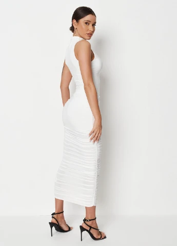 Молочное кэжуал платье платье-водолазка Missguided однотонное
